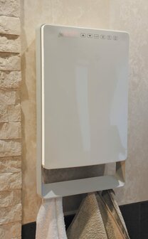 Touch towel hooks ambience closeup