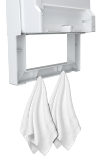 Quadro Visio towel hooks closeup