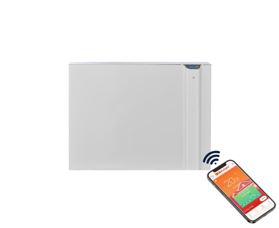 Radialight Klima White elektrische radiator 1000W front