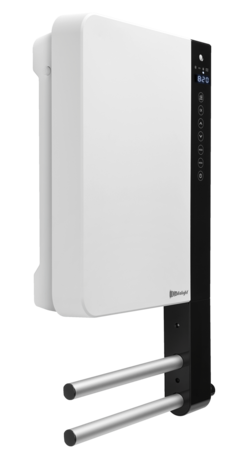 Radialight Windy white with towel holders left side
