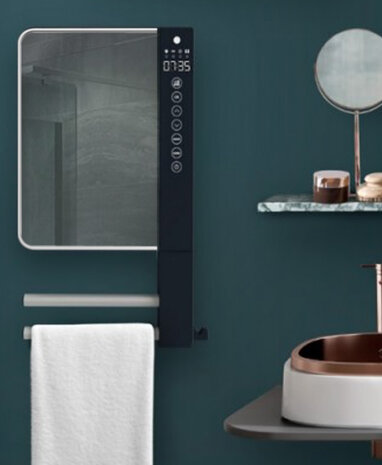 Radialight Windy mirror with towel holders ambience