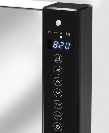 Radialight Windy mirror with towel holders display