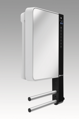 Radialight Windy mirror with towel holders left side